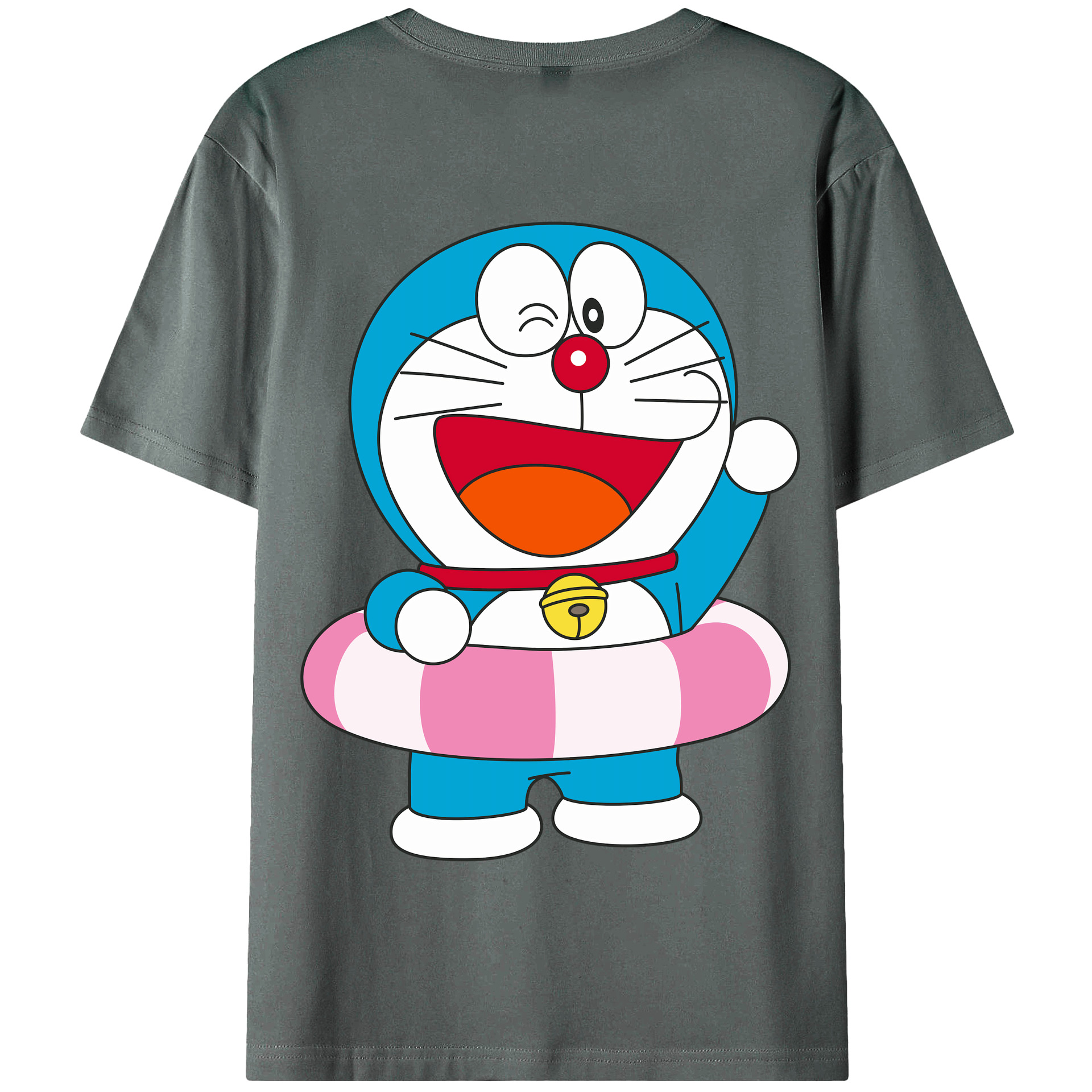 （画像用） ドラえもん Doraemon 綿100％半袖Tシャツ（背面プリント）